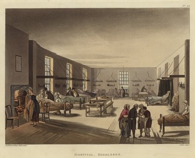 Sairaala tekijältä Pugin and Rowlandson