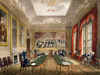 Trinity House Ackermannin "Lontoon mikrokosmosta" tekijältä Pugin and Rowlandson