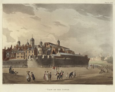 Näkymä tornista tekijältä Pugin and Rowlandson