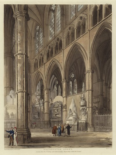 Westminster Abbey tekijältä Pugin and Rowlandson