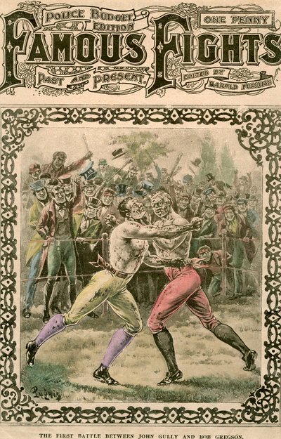 Ensimmäinen taistelu John Gullyn ja Bob Gregsonin välillä, 1807 1800-luvun loppu tai 1900-luvun alku. tekijältä Pugnis