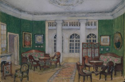 Lavastus P. Tšaikovskin oopperaan Jevgeni Onegin, 1900-luku tekijältä Pyotr Borisovich Lambin