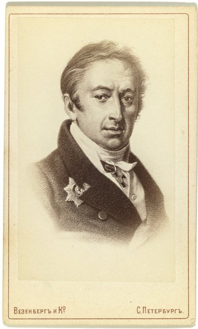 Muotokuva kirjailijasta ja historioitsijasta Nikolay M. Karamzinista 1766-1826 tekijältä Pyotr Fyodorovich Borel