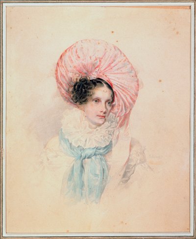 Keisarinna Aleksandra Fedorovnan (Fiodorovnan) (Preussin Charlotte) muotokuva tekijältä Pyotr Fyodorovich Sokolov