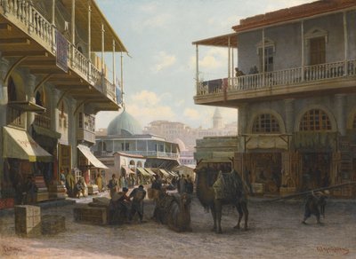 Näkymä Tiflisiin, 1874 tekijältä Pjotr ​​​​Petrowitsch Wereschtschagin