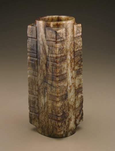 Cong (jade) tekijältä Qing Dynasty Chinese School