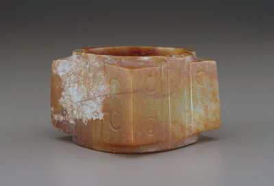 Cong (jade (nefriitti)) tekijältä Qing Dynasty Chinese School