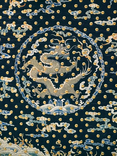 Harvinainen keisarillisen vartijan seremoniallinen univormu, Qianlong / Jiaqing-kausi tekijältä Qing Dynasty Chinese School