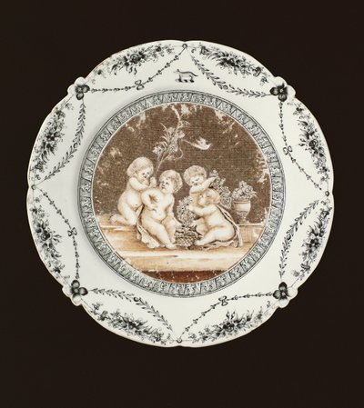 Sivulautanen, Qianlong-kausi, n. 1782 (posliini) tekijältä Qing Dynasty Chinese School