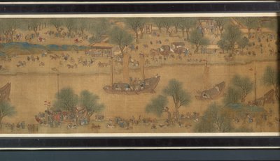 Kevätjuhla joella (yksityiskohta), käsirulla tekijältä Qing Dynasty Chinese School