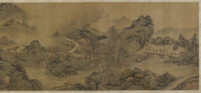Matkustaminen vuorilla ja puroissa tekijältä Qing Dynasty Chinese School