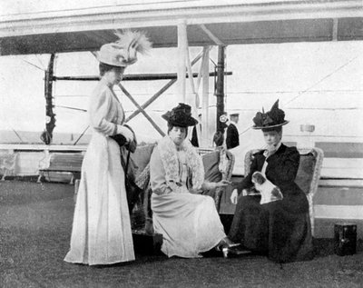 Kuninkaallisen jahdin Victoria ja Albert III aluksella, 1908. tekijältä Queen Alexandra