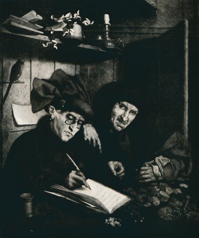 The Moneylenders, c1515, 1912 tekijältä Quentin Metsys I
