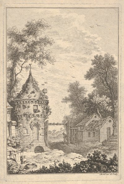 Garden Scene.n.d. tekijältä Quentin Pierre Chedel