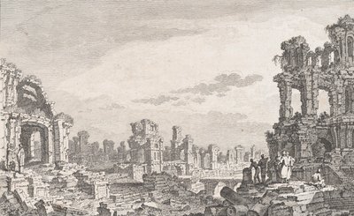 Ruines de Cumes, 1700-luku. tekijältä Quentin Pierre Chedel