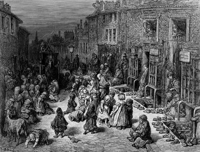 "Dudley Street, Seven Dials", 1872. tekijältä Quesnel