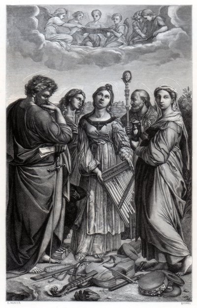 "St Cecilia", 1514 1870 tekijältä Quesnel