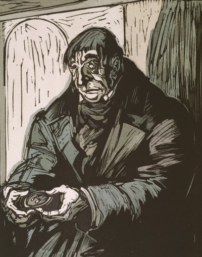 Kuvitus Honore de Balzacin teoksesta "Le Pere Goriot", julkaistu vuonna 1922 tekijältä Quint