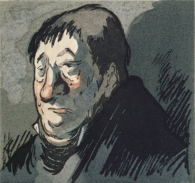 "Le Pere Goriot", kuvitus Honore de Balzacin (1799-1851) romaanille, julkaissut Rene Kieffer Pariisissa vuonna 1922 tekijältä Quint
