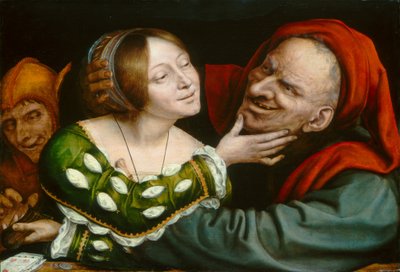 Ill-Matched Lovers, c. 15201525. tekijältä Quinten Metsys