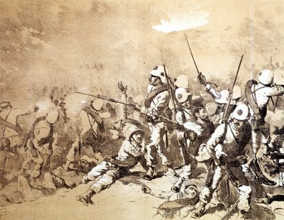Q. Cenni Adouan taistelu vuonna 1896. sd. noin 1896. tekijältä Quinto Cenni