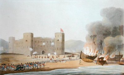 Hyökkäys Luftin linnakkeeseen, 27. marraskuuta 1809, kuvasta 