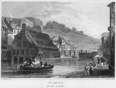 Namur. Sambrella, 1850 tekijältä R. Brice