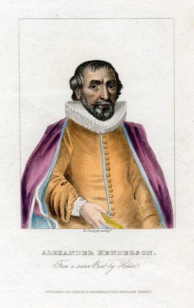 Alexander Henderson, skotlantilainen teologi, 1800-luvun alku. tekijältä R. Cooper