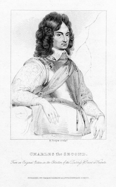 Charles II, Englannin, Skotlannin ja Irlannin kuningas, 1800-luku. tekijältä R. Cooper