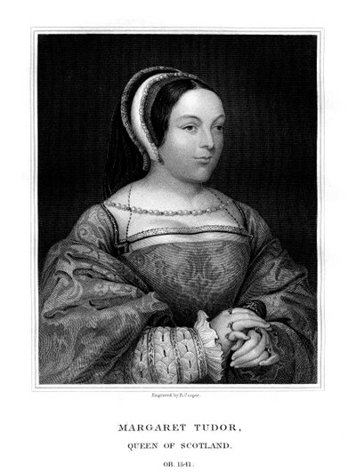 Margaret Tudor, Skotlannin kuningatar, 1825. tekijältä R. Cooper