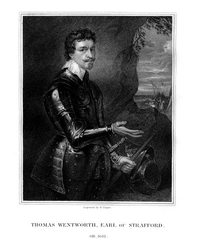 Thomas Wentworth, 1. Earl of Strafford, Englannin valtiomies, 1823. tekijältä R. Cooper