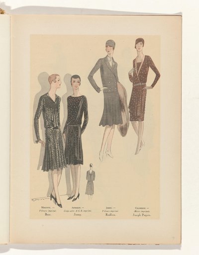 Taide - Maku - Kauneus, Esitteet naisellisesta eleganssista, marraskuu 1928, nro 99, 9. vuosi, s. 19 tekijältä R. Drivon