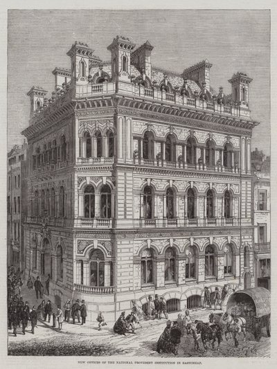 National Provident Institutionin uudet toimistot Eastcheapissa tekijältä R. Dudley