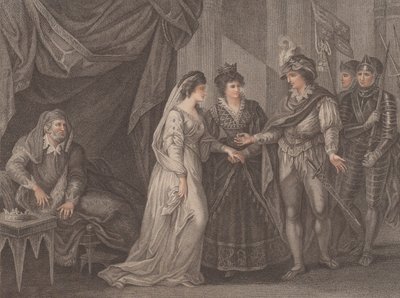 Troyen sopimuksen solmiminen, jossa Henrik V, Englannin kuningas, vastaanottaa pr..., 1788. tekijältä R. Gerard