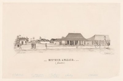 Muisto Padangissa. (Sumatra) (otsikko esineessä) tekijältä R. Walthert (signed by artist)