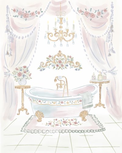 Shabby Chic -tyylinen kylpyhuone tekijältä Radhika Modi
