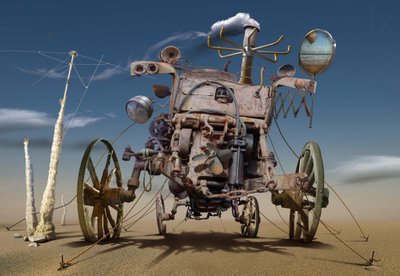 Steampunk-aavikkokone tekijältä Radoslav Penchev