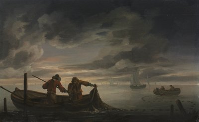 Suistokohtaus Fishermanin kanssa, 1600-luvun toinen neljännes. tekijältä Rafel Govertsz. Camphuysen