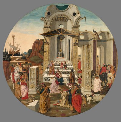 The Adoration of the Magi, n. 1495. tekijältä Raffaello Botticini