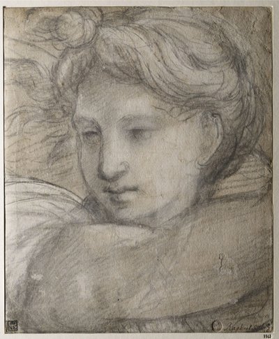 Enkelin pää, n. 1520 tekijältä Raffaello Sanzio Raphael