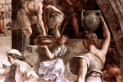 Tuli Borgon yksityiskohdassa, 1514 tekijältä Raffaello Sanzio Raphael