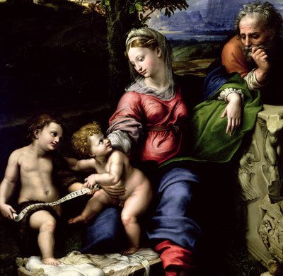 Tammen pyhä perhe, n. 1518 (yksityiskohta 56298) tekijältä Raffaello Sanzio Raphael