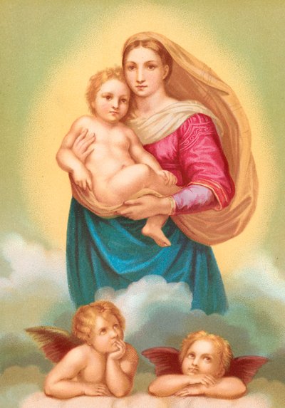 Sikstuksen Madonna tekijältä Raffaello Sanzio Raphael