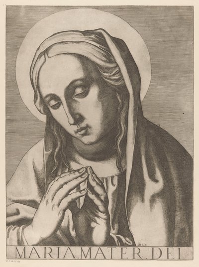 Maria Maria Mater Dei (otsikko esineessä) Christ, Mary en de twaalf apostelen (sarjan nimi) The Sacred Apostol College (sarjan nimi) tekijältä Raffaello Schiaminossi