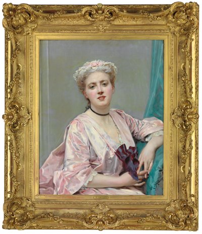 Kauneus vaaleanpunaisessa, tekijältä Raimundo de Madrazo y Garreta