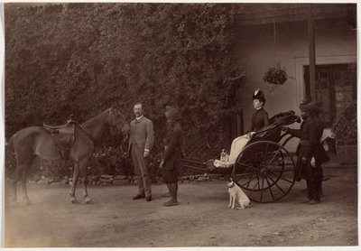 Eversti H. R. Thuillier ja hänen vaimonsa Emmeline Williams Thuillier, Shimla tekijältä Raja Deen Dayal