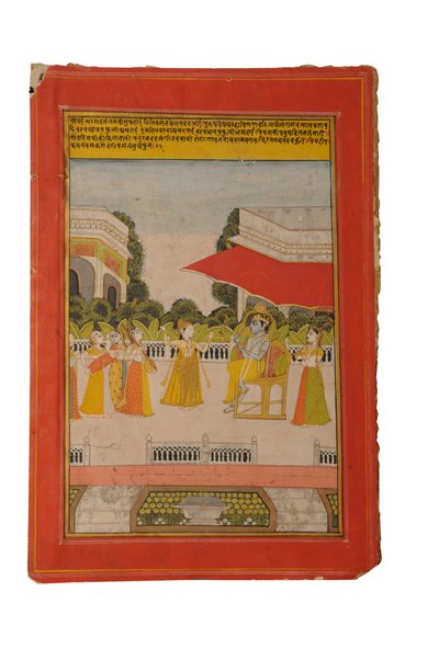 Ragamalan pienoismaalaus, Rajasthan luultavasti Bundi, 1800-luvun alku (guassi paperille) tekijältä Rajasthani School