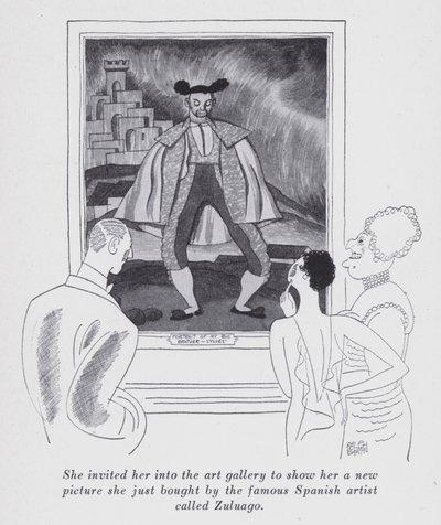 Kuvitus Anita Loosin (litho) "But Gentlemen Marry Brunettes" -kappaleeseen tekijältä Ralph Barton