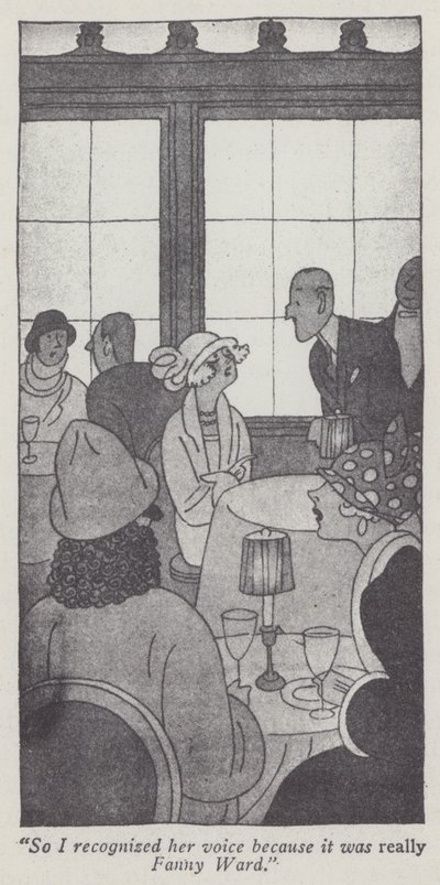 Kuvitus herrat mieluummin blondeista, Anita Loos (litho) tekijältä Ralph Barton