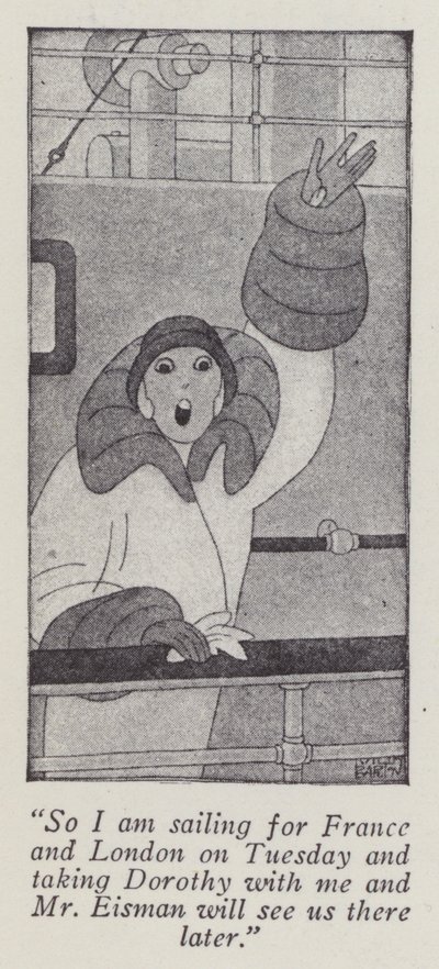 Kuvitus herrat mieluummin blondeista, Anita Loos (litho) tekijältä Ralph Barton